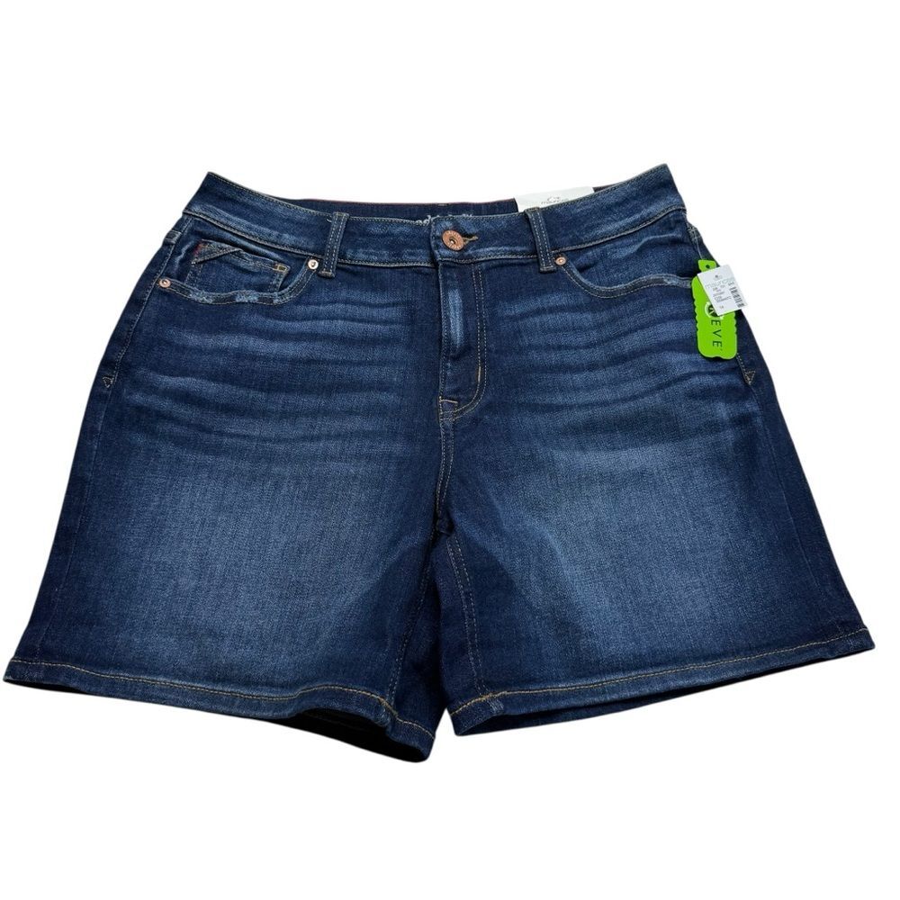 NWT Edgely Ultimate Stretch High Rise Denim Shorts Sz 14